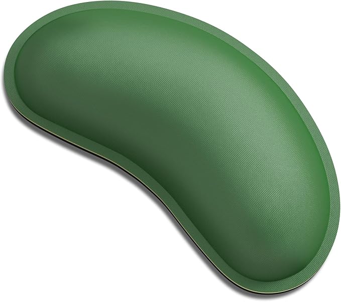 Dapesuom Mouse Wrist Rest, Ergonomic Memory Foam Mouse Wrist Support for Computer Desk Mats, Hand Rest Pad Cushion for Gaming, Office, Laptop, Men, Women, Pain Relief & Easy Typing, Forest Green