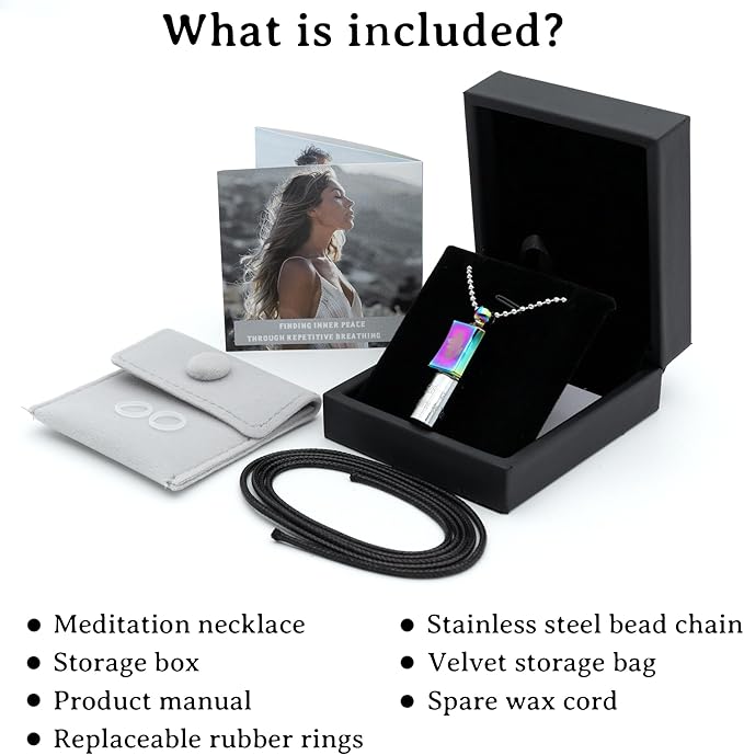 528 hz Meditation Necklace Breathing Necklace Frequency Sound Healing Devices Calm Mindfulness Tool 528 hz Whistle Relaxation,Stress Reduction and Concentration by Adjusting The Breathing