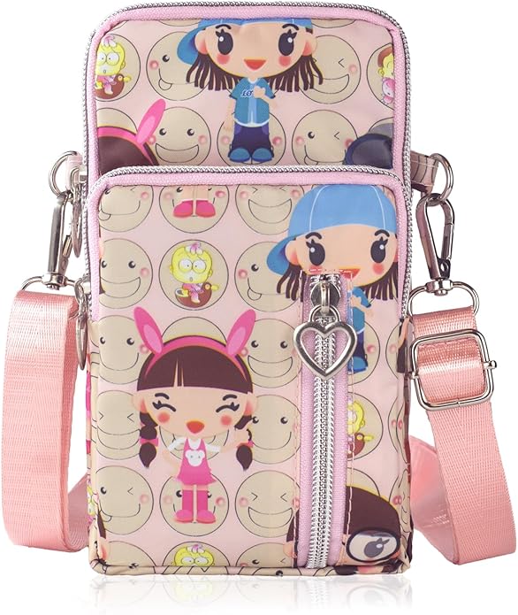 JANKS Small Crossbody Bag for Women - Mini Phone Purses with Crossbody Strap and Wallet - Nylon Arm Bag