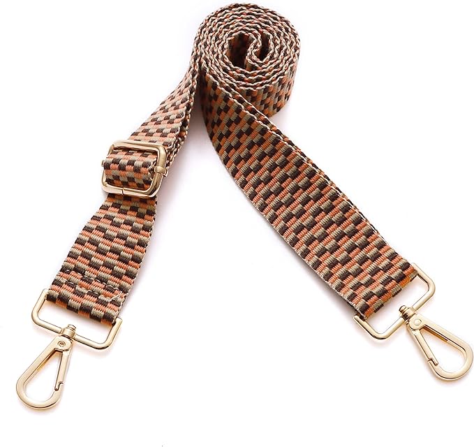 S-Jacorry Purse Strap Replacement Crossbody Wide Shoulder Strap Adjustable Canvas Straps Handbag Strap Replacement Belts