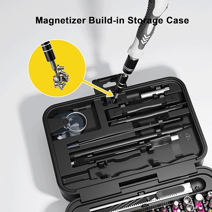 Mini Precision Screwdriver Set with Color-coded Identification, 132 in 1 Micro Magnetic Repair Tool Kits with Storage Box, 108 Bits,Small Manual Screw Driver Toolkits for iPhone/Mac/iPad/Table