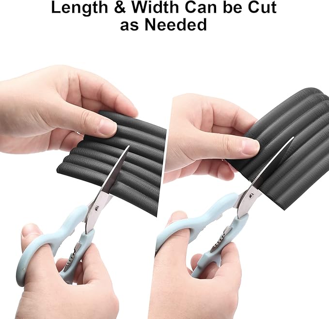 Dovesail Upgrade Baby Proofing Edge Corner Protector, 16.4ft Edge Guards Padding with 3M Adhesive, Extra-Wide Soft Rubber Foam Padding, Furniture,Sharp Edge Safety Corner Edge Bumper Guard-Black