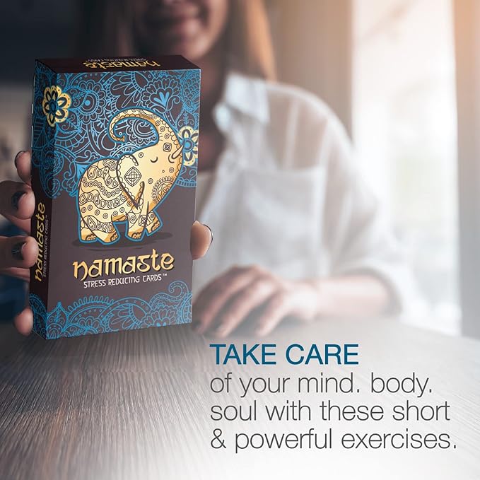 Namaste Mindfulness Cards - Stress & Anxiety Relief, Meditation Cards - Self Care Gifts for Women - MSS Inc