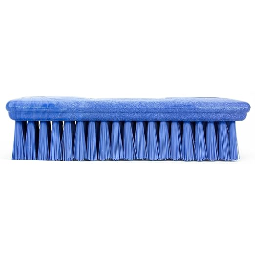 SPARTA 42024EC14 Comfort Grip Plastic Scrub Brush, Hand Brush For Cleaning, 2 Inches, Blue, (Pack of 6)