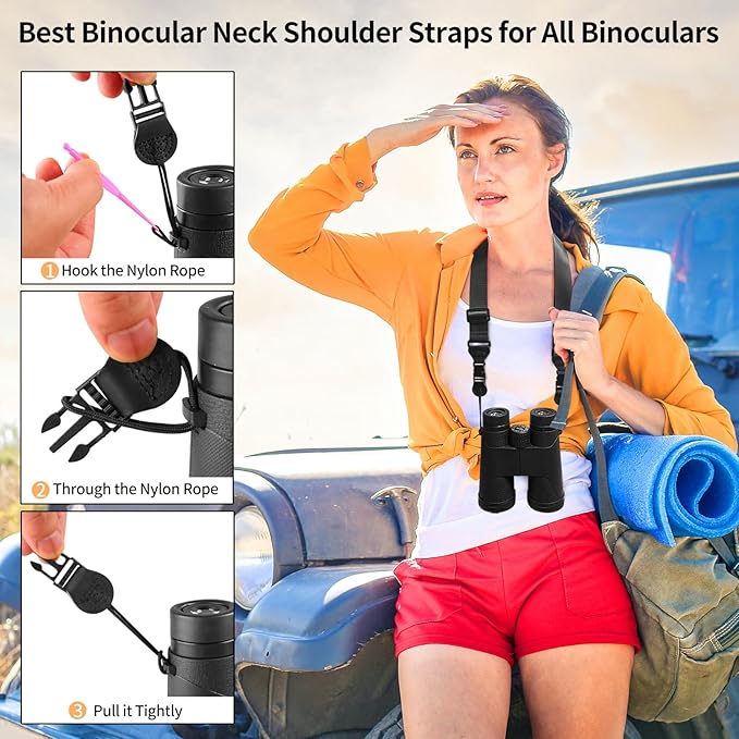 Adjustable Shoulder Strap, Nylon Camera Strap, Comfortable Neck Strap for iPad, Cellphone Tablet, Camera, Laptop, Binocular, Luggage Bag (Black Universal Lanyard)