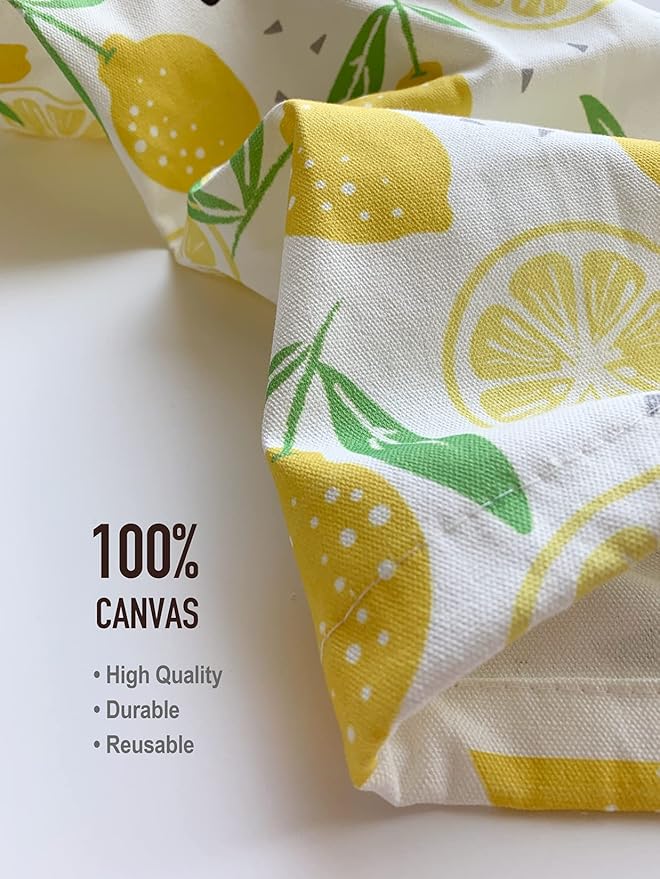 Hglian Lemon Grocery Bags Holder, Sunshine Plastic Bag Holder Garbage Shopping Trash Bags Storage Organizer, Cute Lemon Kitchen Décor, Gifts for Women