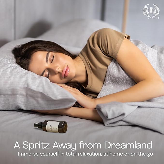 Muse Apothecary Pillow Ritual - Aromatic, Calming and Relaxing Pillow Mist, Linen and Fabric Spray - Infused with Natural Aromatherapy Essential Oils - 4 oz, Fleur du Lavender