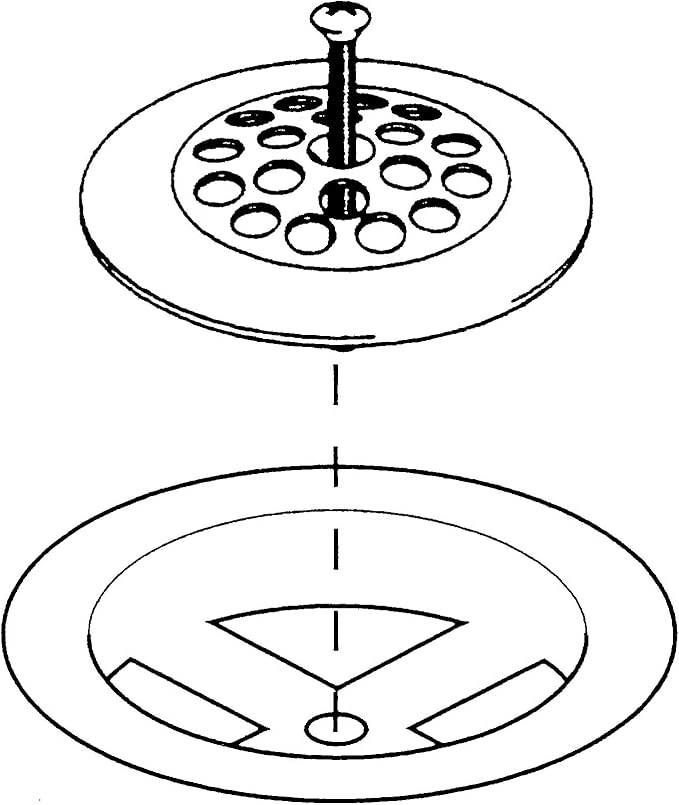 Plumb Pak PP826-64 Bathtub Dome Grid Strainer with Screw, 3", Polished Chrome (Pack of 2)