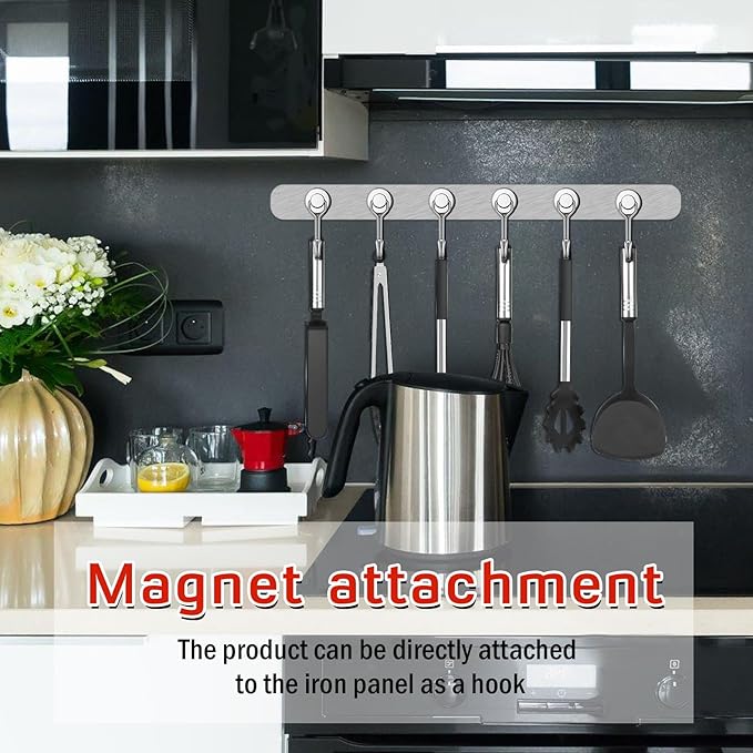 FINDMAG Magnetic Hooks, 30lbs+ Magnet Hooks 2026 Cruise Ship Essentials, Strong Magnetic Hooks for Fridge, Magnetic Hanger for Garage, Whiteboard, Office Supplies, Kitchen Organization, 10 Pack