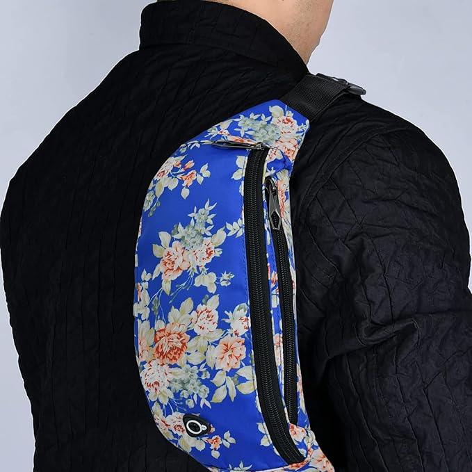 Fanny Packs for Men and Women, Waterproof Sports Waist Pack Bag for Travel Hiking Running Hands-free