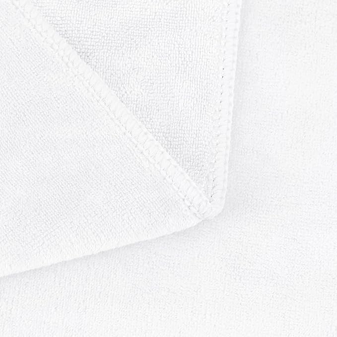 JML Microfiber Bath Towels, Oversized Bathroom Towel 2 Pack 40" x 80", Super Absorbent and Fast Drying, Soft Large Microfiber Bath Sheet for Beach, Sport, Fitness, Yoga, White