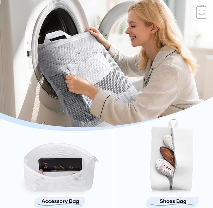 Veken 9/11 Set Compression Packing Cubes for Travel Essentials, Compressible Expandable Large Luggage Suitcase Organizer Bags for Clothing, Durable Space Saver Storage Bags with Toiletry Bags (White)