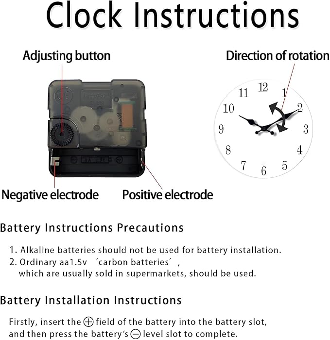 Large Wall Clocks for Living Room Decor Farmhouse Wall Clock Silent Wood Rustic Wall Clocks Battery Operated 20 Inch (No Solid Wood, It is with MDF Material)
