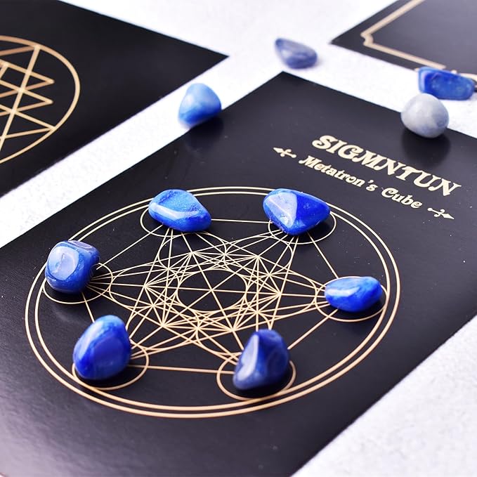 Polished Blue Aventurine Crystals - 72 Pcs, 0.5" 10 oz Handpicked Natural Tumbled Gemstones Rocks, Pebbles for Reiki, Chakra, Healing Home Decor