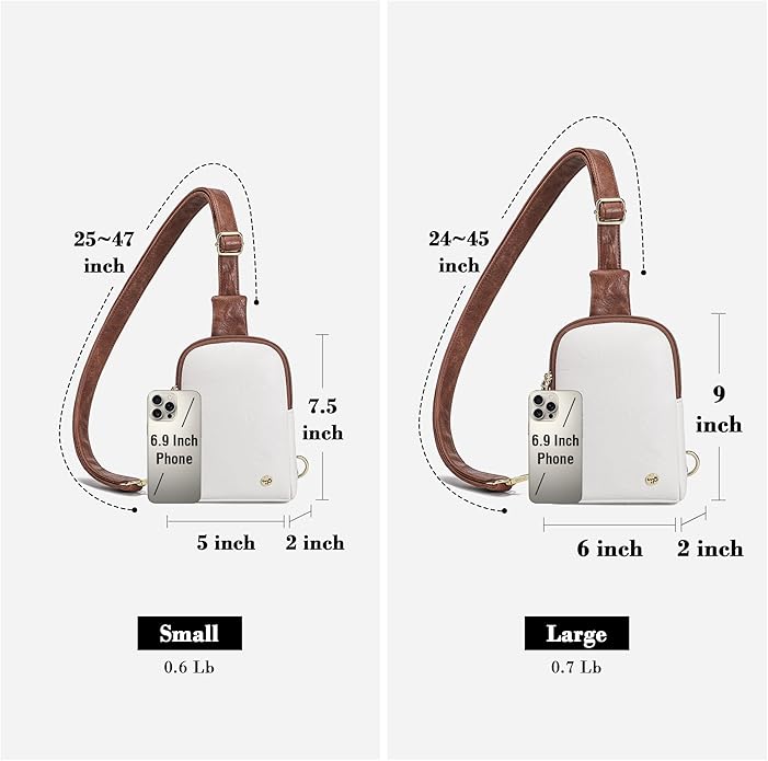 INICAT Small Sling Bag for Women Everyday & Travel Crossbody Bags Lightweight Cross Body Purses Vegan Leather