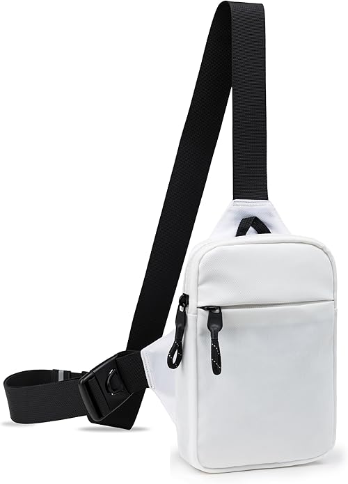Mini Sling Bag for Men Women, Small Crossbody Casual Utility Chest Phone Bag for Travel Workout