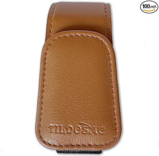 Sunglass Holder Organizer Clip for Car Visor, Durable and Scratch Resistant Sunglasses Organizer with Magnetic Clip, Brown Car Interior Essentials Accessories for Men Women Aesthetic