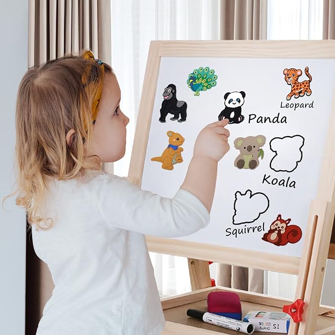 SUPINEEDO Kids Magnets for Fridge, Cute Animals Fridge Magnet for Toddlers 1 Baby Educational Refrigerator Magnets Children Gift, Full Back Toddler Magnets, 231123