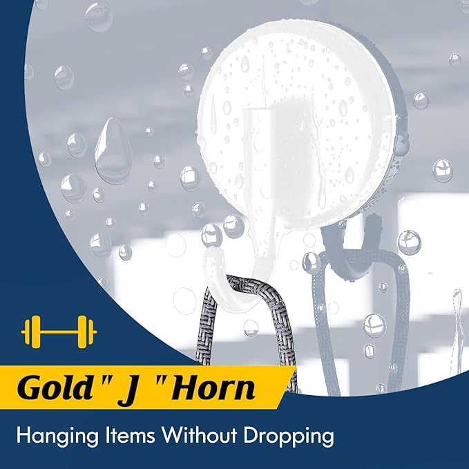 Suction Cup Hooks for Shower, Shower Hooks Mounting on Glass Doors, Tile, Mirrors, Metals,Hook for Hanging Towels, Robe, Loofah, Jackets-White(4 Pack)