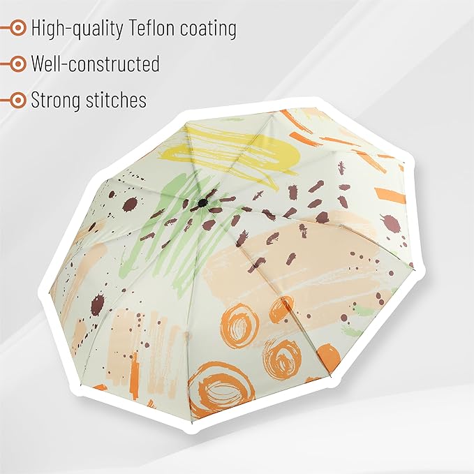 Mr. Pen- Windproof Travel Umbrella, Small Water-Resistant Automatic Folding Umbrella for Rain and Sun, Light, Compact and Portable for Women & Men, Fits Car & Backpack