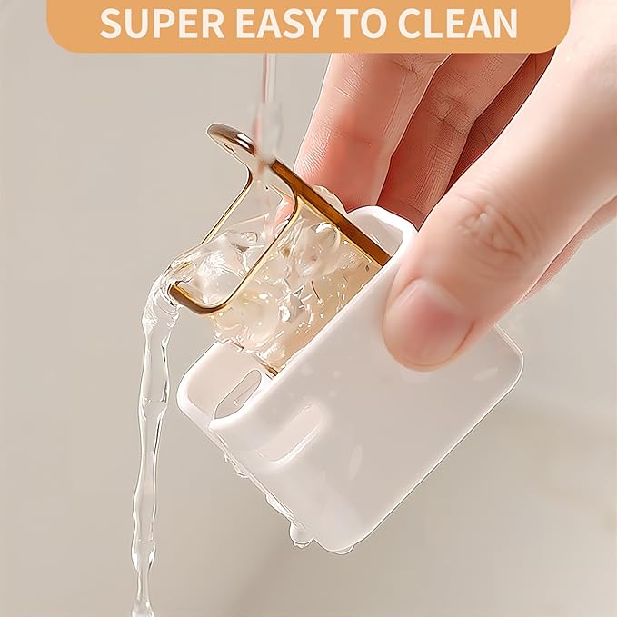 Wall Mounted Toothbrush Holders for Bathroom,Strong Self Adhesive Tooth Brush Holder with Cover, Toothbrush Heads Organizer for Family, 3 Pcs