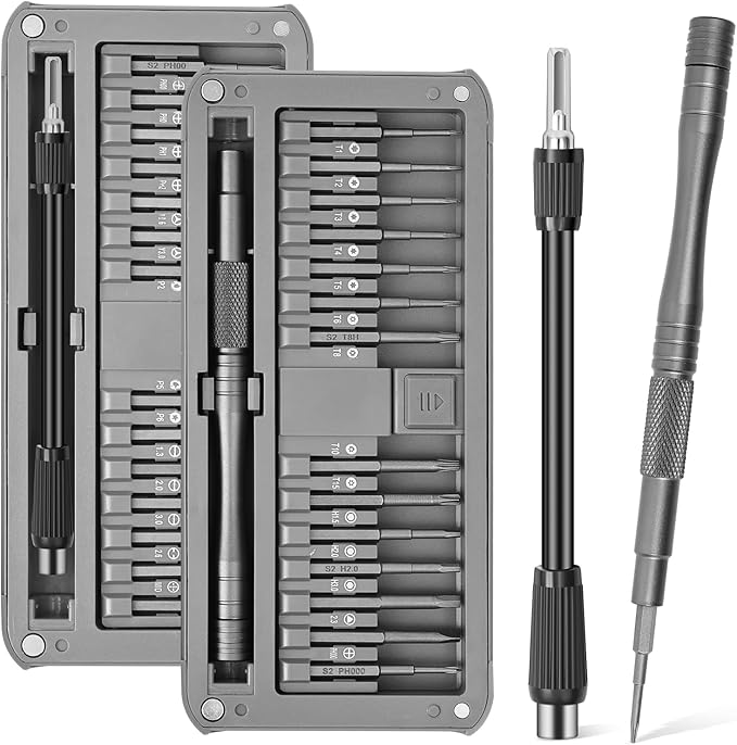 30-in-1 Premium Precision Magnetic Screwdriver Set, Professional Mini Repair Kit for Electronics, Computer, Laptop, PC Building, Phone, Watch & Eyeglass – Alloy Tool Steel Micro Bits