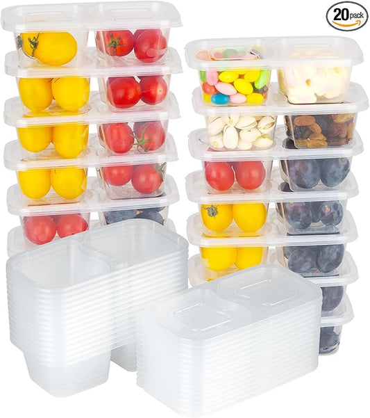 Obfuscate 15Sets Snack Containers,Reusable Snack Containers with Lids,Snack Pack Containers for Portion Control and Meal Prep Lunch Containers for School Office Travel