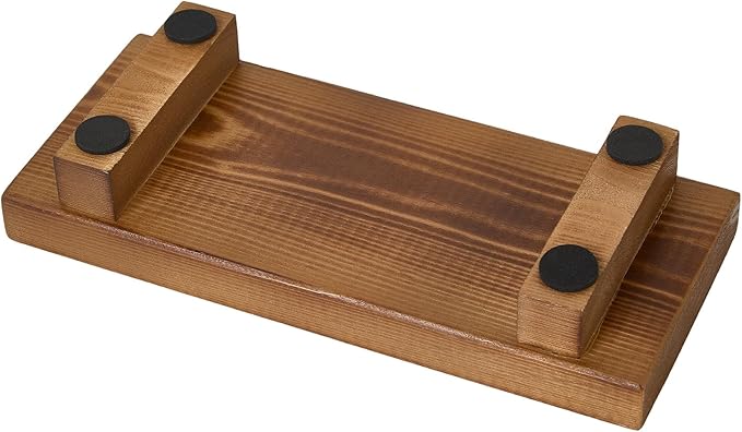 Handmade Solid Wood Soap Riser Stand - Rustic Farmhouse Style Tray for Kitchen, Bathroom & Home Décor | Stable Wooden Soap Holder & Countertop Organizer (10x4.7 Inch)