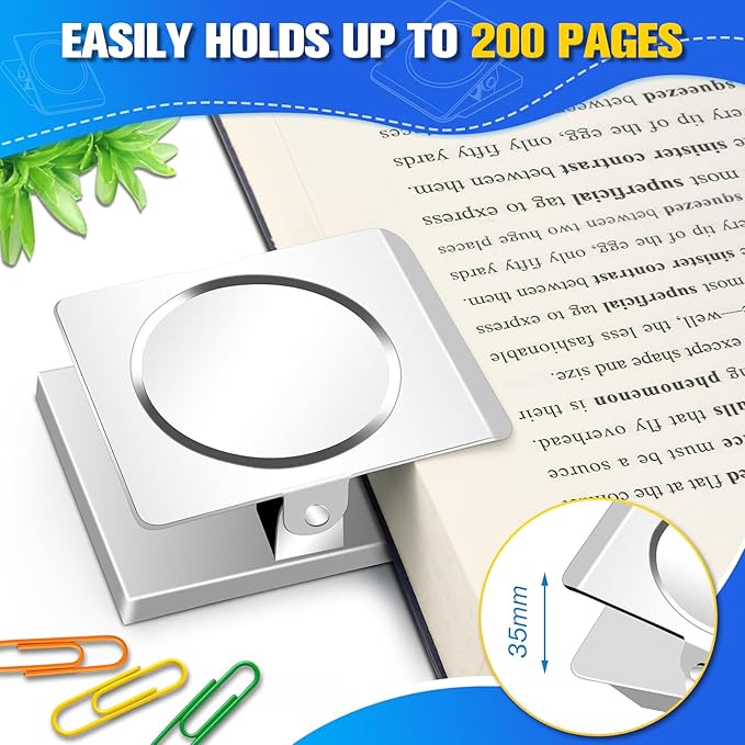 Grtard Strong Magnetic Clips, 2.2 Inch Extra Large Magnetic Clips Heavy Duty, 8Pack Magnet Clip for Fridge, Clip Magnets for Refrigerator, Whiteboard, Classroom, Kitchen, Office Organizer