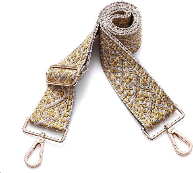 S-Jacorry Purse Strap Replacement Crossbody Wide Shoulder Strap Adjustable Canvas Straps Handbag Strap Replacement Belts