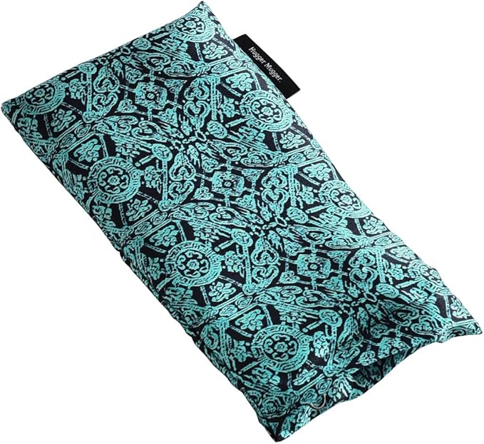 Hugger Mugger Silk Eye Pillow with Flaxseed Filling - Organic Flaxseed Filling, Scent-Free Relaxation, Light Weight, Chill in Freezer, Washable Cover