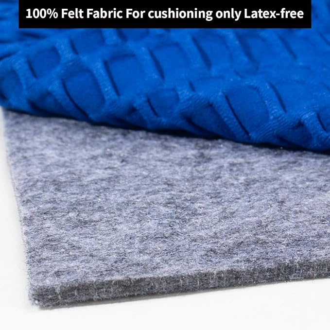 Felt Rug Pad - 6x9 Foot Extra Large Area Liner for All Floors and Trims, Thick Pad for Hardwood Floors Under Rugs, Keeps Rugs Softly and Securely in Place