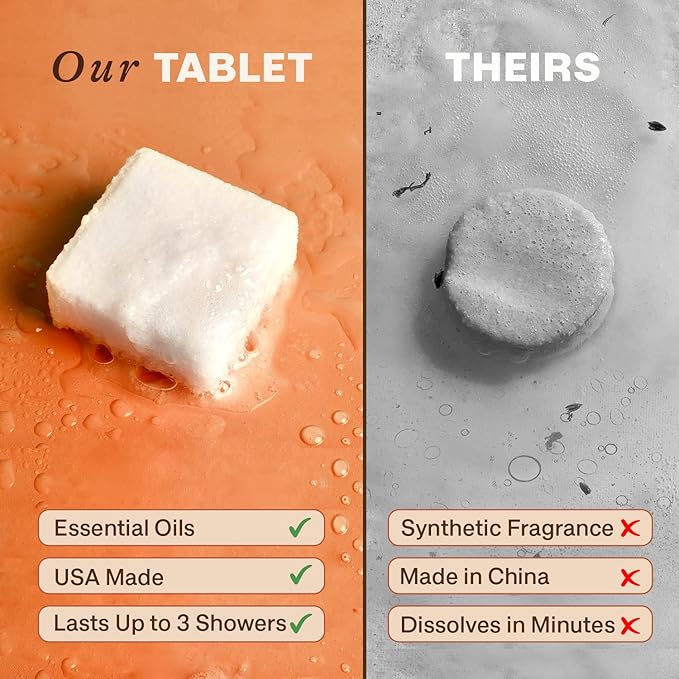 Shower Steamers Aromatherapy - USA Made with Natural Ingredients, Fall Relaxation Gifts for Women & Men, Self Care Spa Day Essentials, Large Shower Tablets with Orange & Fir Essential Oil