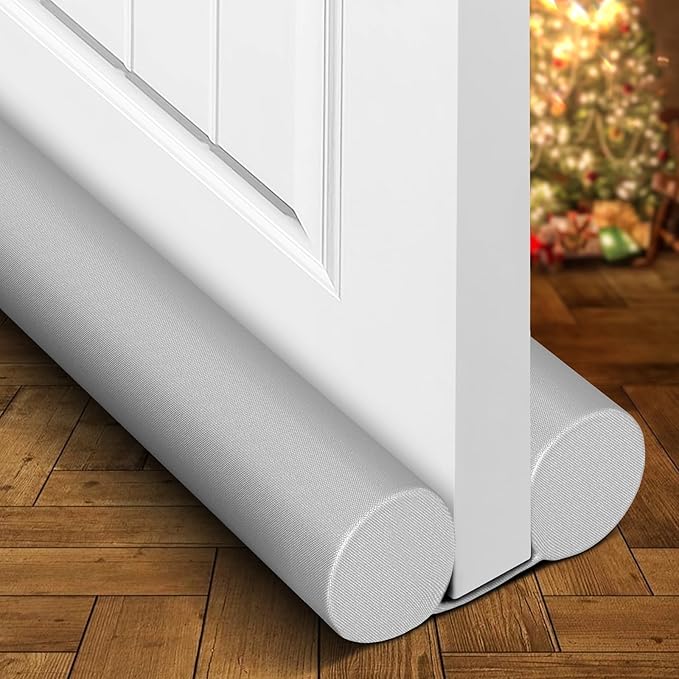 Holikme Door Draft Stopper Door Stoppers for Bottom of Door 38inch, Grey