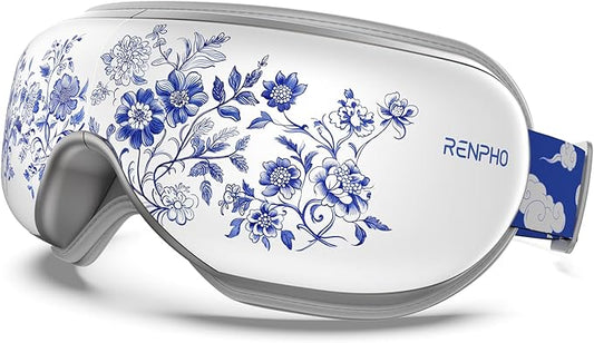 RENPHO Eyeris 1 Eye Massager with Heat, Birthday Gifts for Mom Dad Women Men Her Him, Sleep Mask with Heat Bluetooth Music, Relax Eye