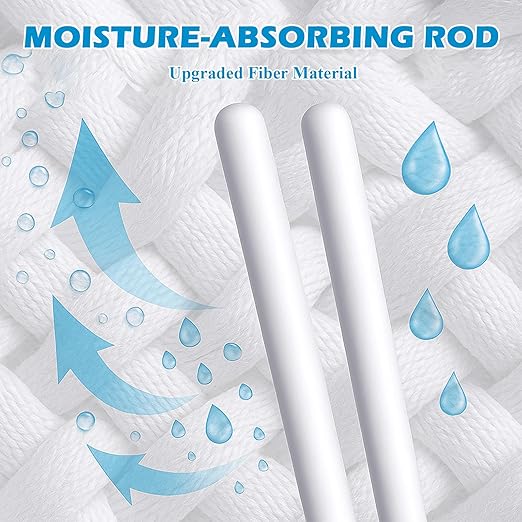 Drying Rod Stick for Toys, Reusable Diatom Desiccant & Deodorizer with Quick Drying Water Absorption, Durable Moisture-Proof Dehumidifier for Bathroom, Closet and Multi-Purpose Humidity Control