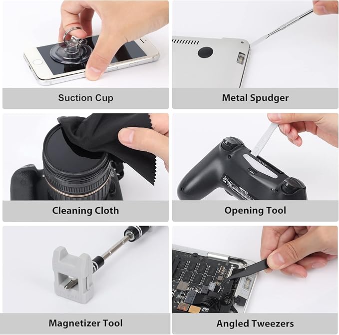 STREBITO Precision Screwdriver Set 142-Piece Computer Tool Kit, Magnetic Screwdriver Set, Laptop Screwdriver Kit, Electronic Repair Kit, Tech Toolkit for PC, Phone, Macbook, Nintendo, PS4, Xbox Controller