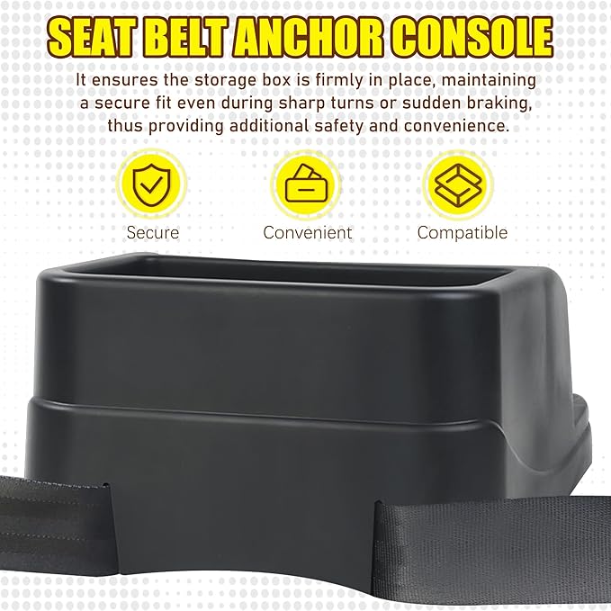 Center Console for Cars, Car Seat Organizer, Seat Belt Fixed Control Console, Suitable for Central Control Consoles of Cars, SUVs, Trucks, Minivans
