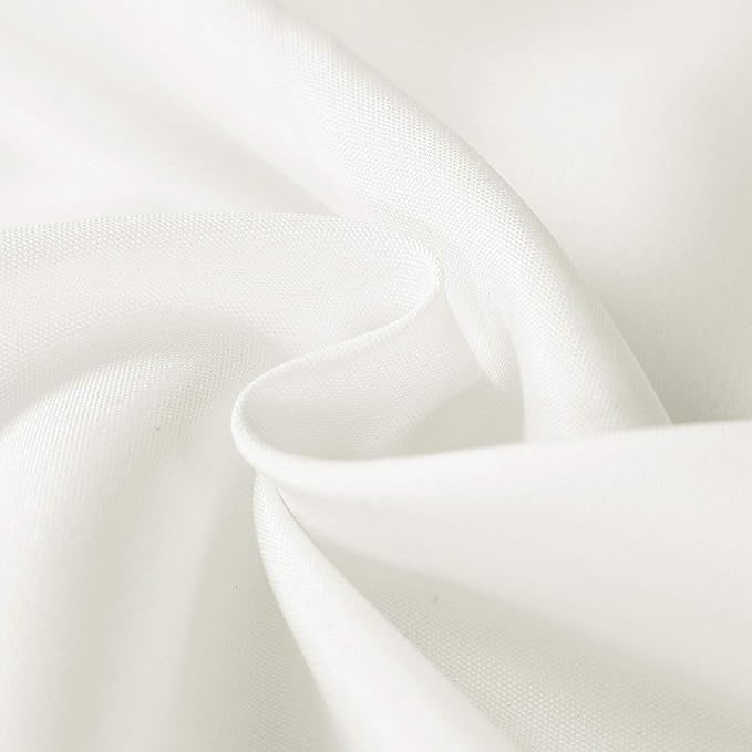 Cupuamon 70 inch Round Tablecloth Washable Polyester Table Cloth Decorative Table Cover for Wedding Party Dining Banquet (70 inch, Ivory)