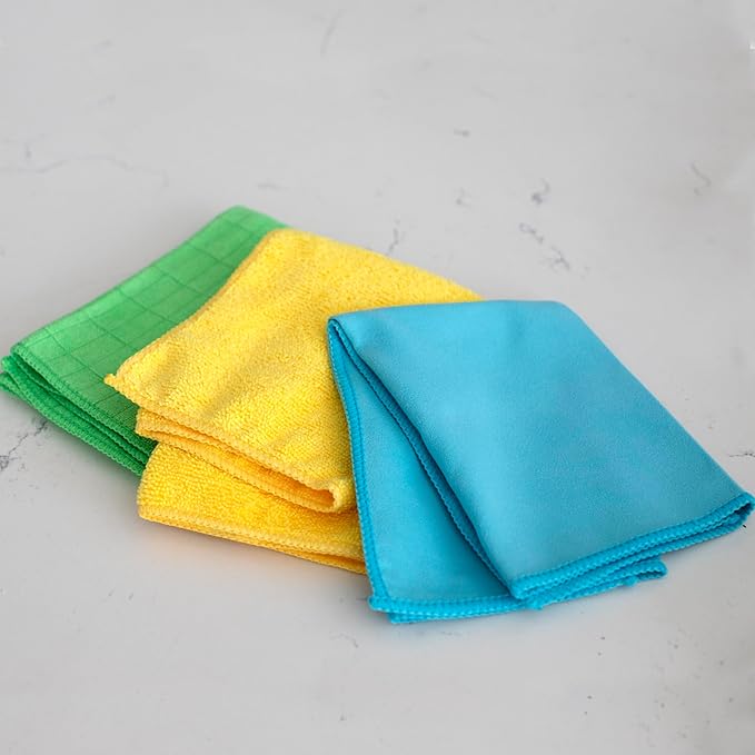 Ritz Multi-Chore Microfiber All-Purpose Cleaning Cloths: Dusting and Polishing - 18 Piece