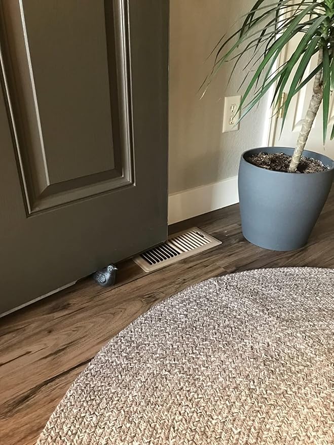 Sumnacon Cast Iron Cute Bird Door Stop - Heavy Duty Rustic Door Stopper, No Drilling Required, Vintage Iron Door Wedge for All Floor Surfaces in Home, Office, Commercial, and Industrial Settings