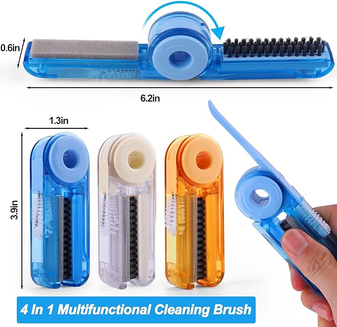 XANGNIER 4 in 1 Multifunctional Cleaning Brush,3 Pack Water Bottle Cleaner Brush,Bottle Gap Cleaner Brush,Cup Cover Cleaning Brush,Cup Crevice Cleaning Tools,Home Kitchen Cleaning Tools