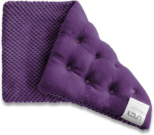 UNCN Wide Microwave Heating pad with Washable Cover 9.5 x 16in Microwavable Hot Pad for Neck Shoulder, Cramps, Back Cordless Warm Compress Weighted Moist Heat Pack for Aches, Unscented