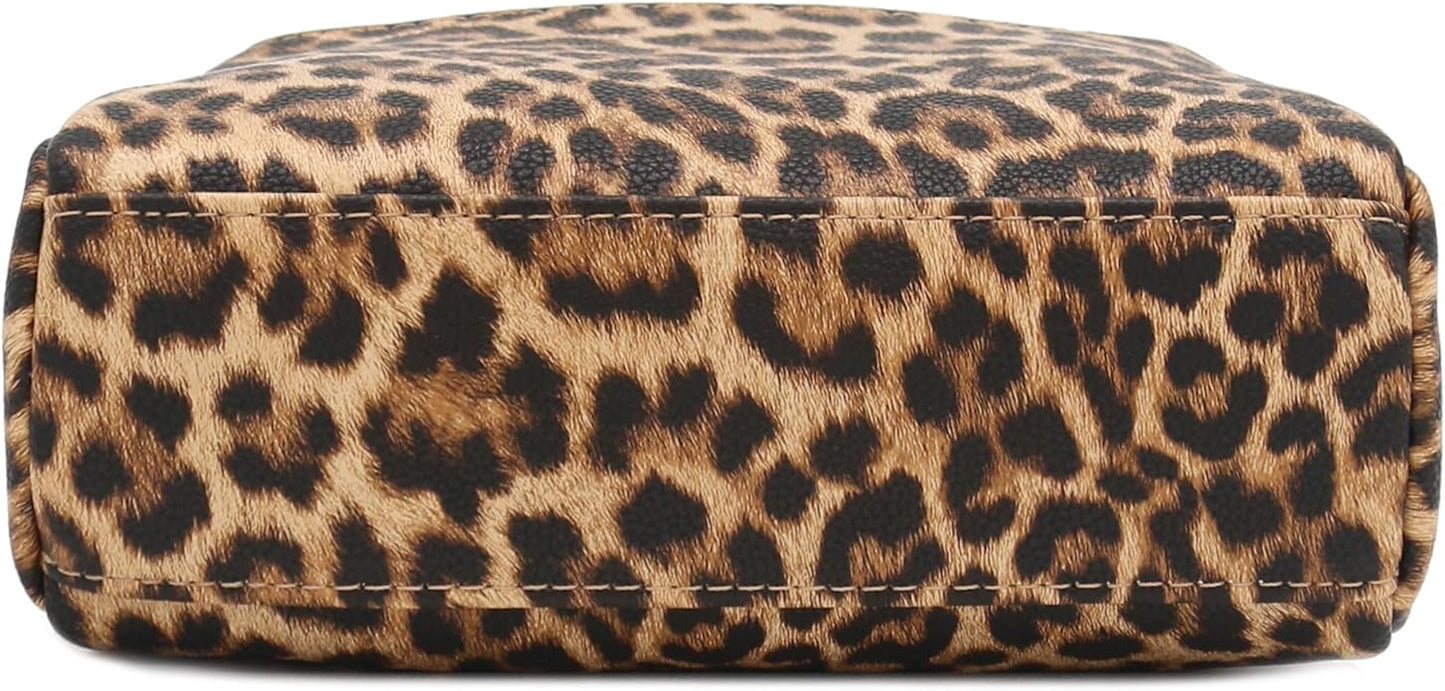 FashionPuzzle Triple Zip Small Crossbody Bag