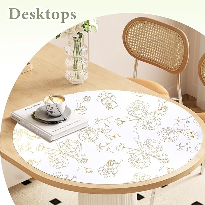 Shelf Liners for Kitchen Cabinets 17.5in x 20FT Non-Adhesive Drawer Liner Gold Floral Thickened Shelf Liner Paper Strong Non-Slip Easy to Clean for Tool Box Refrigerator with Knife and Tape Measure