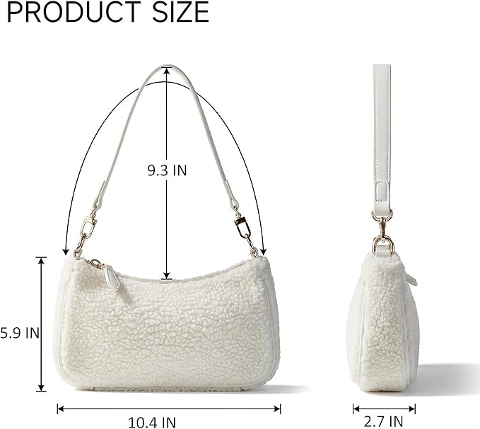 VODIU Clutch Tote Handbags with 2 Removable Straps and Zipper Closure Crossbody Bags Shoulder Purse Handbag for Women