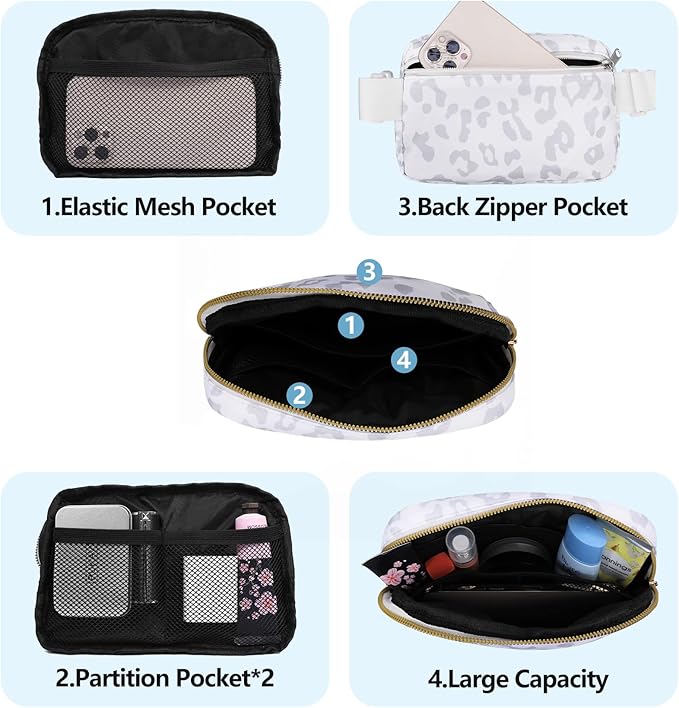 VOROLO Fanny Pack For Women And Men Crossbody Bag Belt Bag with Adjustable Strap Graduation Gifts