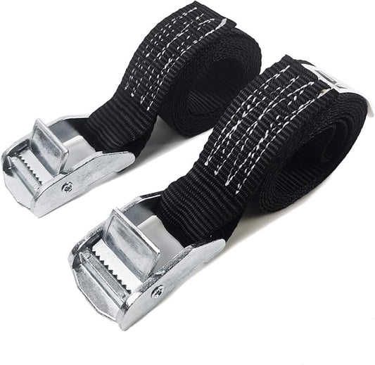 1500 lbs 1" x 4' Tie Down Straps, 2 Pack Adjustable Lashing Straps Ratchet Straps Heavy Duty Ratchet Tie Down Straps Cargo Straps with Cam Buckle Suitable for Carrying Various Cargo or Luggage