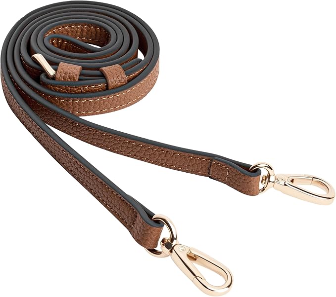 SEAVILIA PU Leather Purse Strap Replacement Crossbody Adjustable Long Thin Handmade Shoulder Handbags Strap