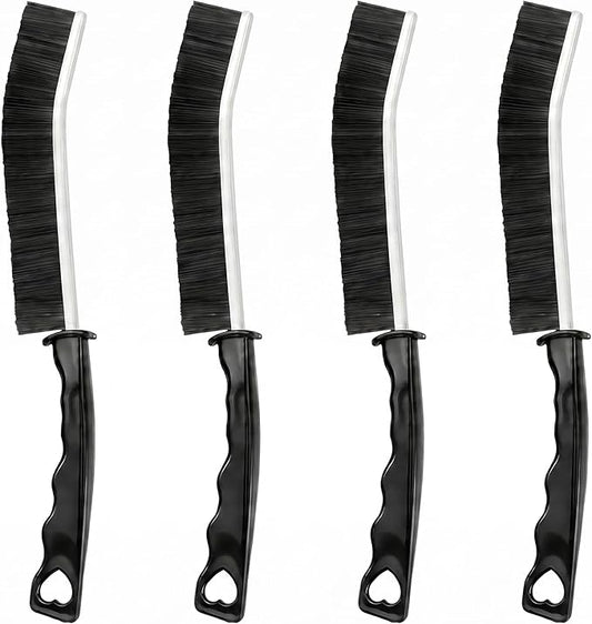 Crevice Cleaning Brush Hard Bristled Grout Brush Multifunctional Gap Cleaning Tool Dead Corners Brushes Bathroom Kitchen Tiles Window Door Slots Sink Track Shower Scrub Cleaner Home Tool Sets 4 Pack